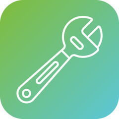 Pipe Wrench Icon Style