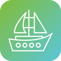 Sailboat Icon Style