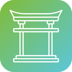 Torii Gate Icon Style