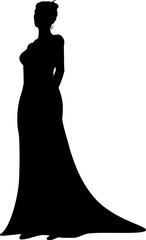 Bride Bridal Wedding Dress Silhouette Woman Design