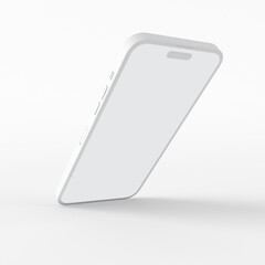 Clay Phone 14 Pro Perspective Side View 