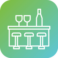 Bar Counter Icon Style