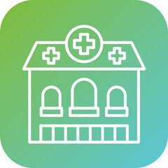 Obraz premium Medicine Store Icon Style