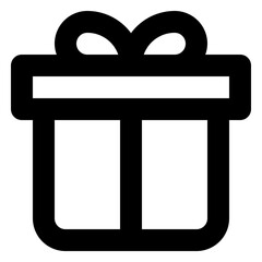 Icon Gift With Style Outline