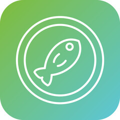Obraz premium Fish Icon Style