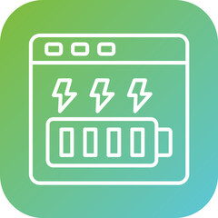 Energy Bar Icon Style