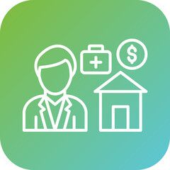 Fototapeta premium Employee Benefits Icon Style