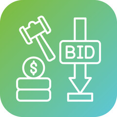 Minimum Bid Auction Icon Style