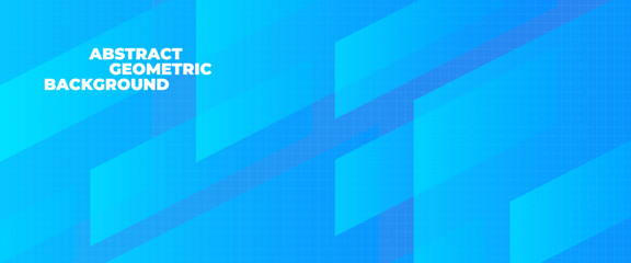 Fototapeta premium Abstract blue vector background. Semi-transparent gradient rectangles texture