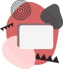 abstract illustration of an envelope with a letter