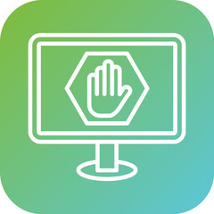 Obraz premium Ad Blocker Icon Style