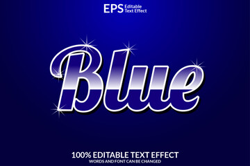 Editable text effect words and font can be changed