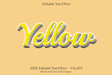 Editable text effect words and font can be changed