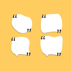 quote space collection set. speech bubbles icon set.