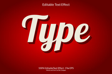 Editable text effect words and font can be changed
