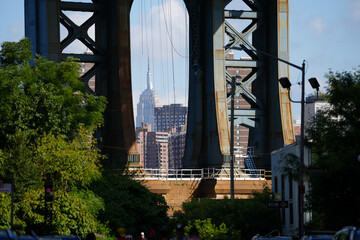 manhattan bridge photo during the day. Manhattan, New York.