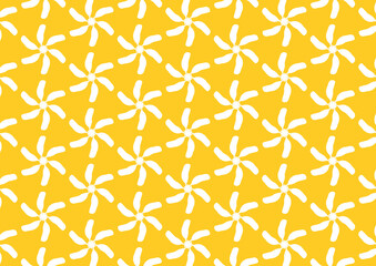 seamless floral pattern yellow
