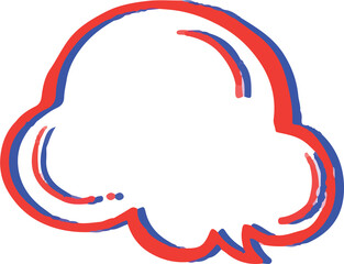 Comic speech bubble white background