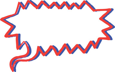 Comic speech bubble white background