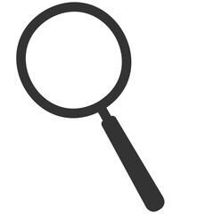 magnifying glass icon with reflection