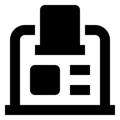 Icon Sales Computer With Style Glyph