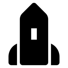 Icon Rocket With Style Glyph