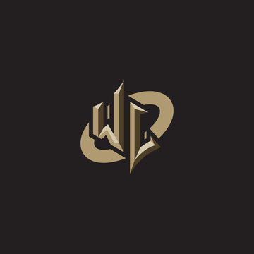 WL initials concept logo professional design esport gaming