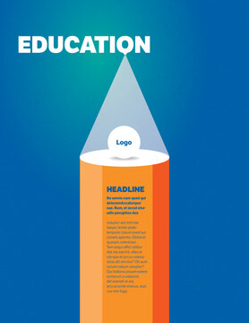Education Pencil Cover template