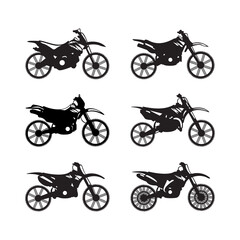 Naklejka premium Motorcycle Icon Logo Template Vector Illustration