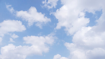 blue sky with beautiful natural white clouds