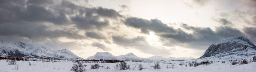 Obraz premium Lofoten im Winter - Nordnorwegen
