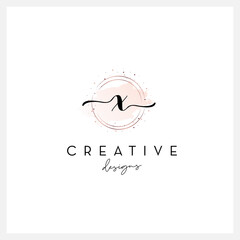 Handwriting letter X logo, signature letter logo, suitable for business company.