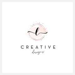 Handwriting letter L logo, signature letter logo, suitable for business company.