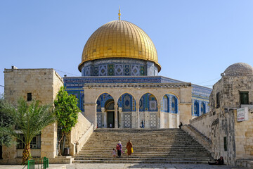 Obraz premium Jerusalem, Israel - October 17, 2022: The Temple Mount in Jerusalem Old City