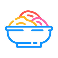 massage salt color icon vector. massage salt sign. isolated symbol illustration