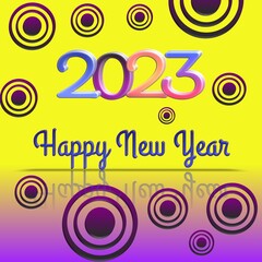 Happy new year illustration