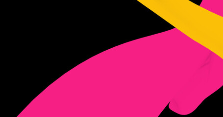 Wave colorful ink background with copyspace for presentation. background for brochure cover. 
Flat design background with liquid waves as ink on canva. Simple, minimal background.