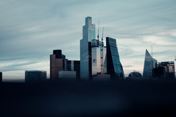 Fototapeta na wymiar London bank skyline 