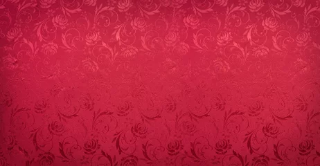 Schilderijen op glas Rose texture background, Red background. © awaygy