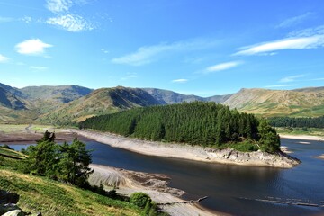 Fototapeta premium Low water at Haweswater Reservoir