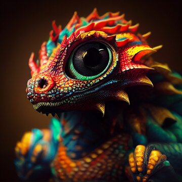 Big Rainbow Dragon Background Wallpaper