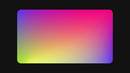 Blurred Colored Abstract Background Illustration. Smooth Transitions Blue, Pink, Yellow and Green. Colorful Gradient Backdrop for your Social Media, Graphic Design, Banner, Poster. Vector illustration