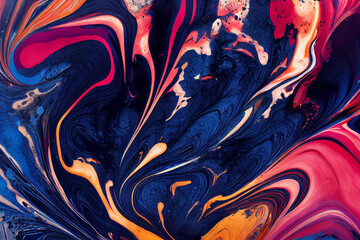 Obraz premium colorful marble liquid ink background