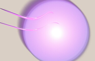 pink heart in a glass art abstract design fractal graphic illustration shape 