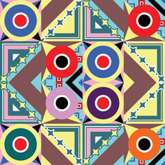 Obraz premium Punchy Colorful Geometric pattern Abstract Vector Stock, a simple background design