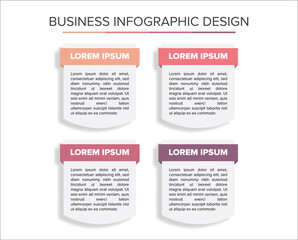 Business Infographic Design flat template Presentation design elegant