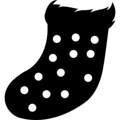Christmas sock black