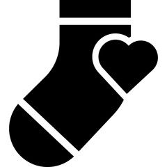 Christmas sock black