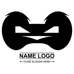 Black Vector Logo, You Can Change The Color As You Like. Isolated White Color