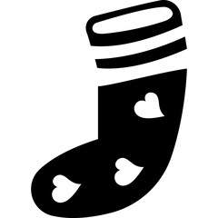 Christmas sock black